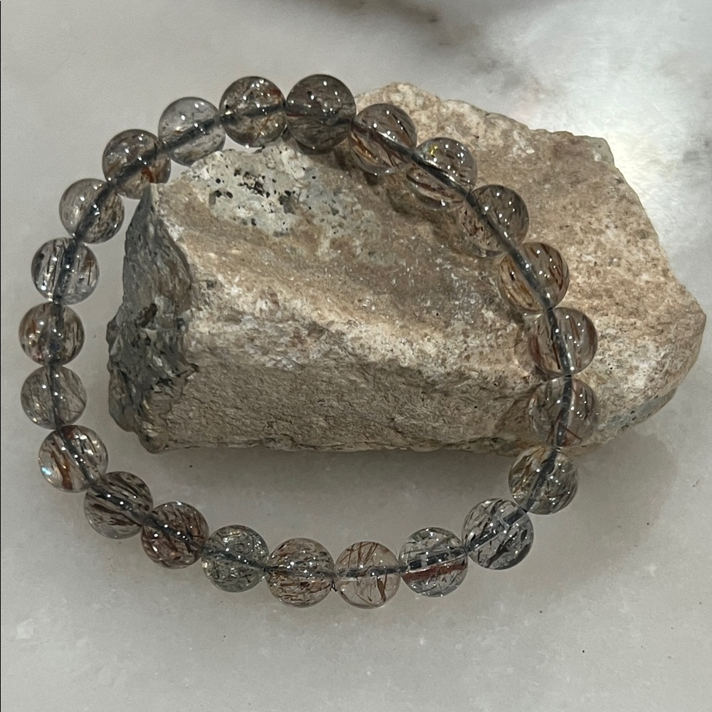 Artisan Rutilated Quartz Beaded Bracelet